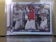 2025 Topps Series 1 - League Leaders Aaron Judge, Jose Ramirez, Brent Rooker #29