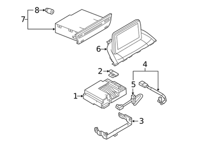 Genuine Mazda Display Information BHP1611J0E / Bhp1-61-1j0e OEM
