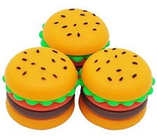 5ml Hamburger Silicone Wax Containers Non-stick Concentrate Jar Multi-use 3 3