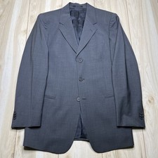 Emporio Armani Gray Wool Blazer Mens Size 40R 3 Button Sport Coat Made In Italy