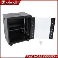 Findmall Wall Mount Network Server Rack Cabinet Enclosure 12U 15.5'' Deep
