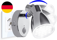 Trango 2635-018 Led Sensor Nachtlicht In Chrom Mit Automatikfunktion Direkt 230V