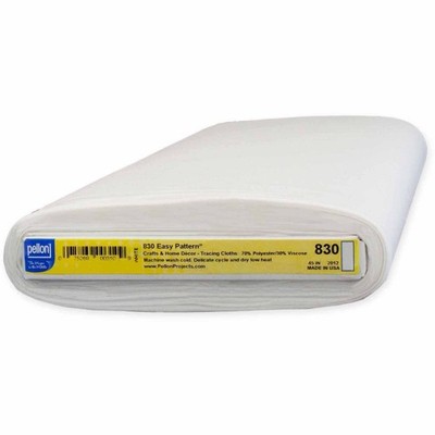 830 Easy Pattern Fabric, White 45'' x 10 Yards by the Bolt