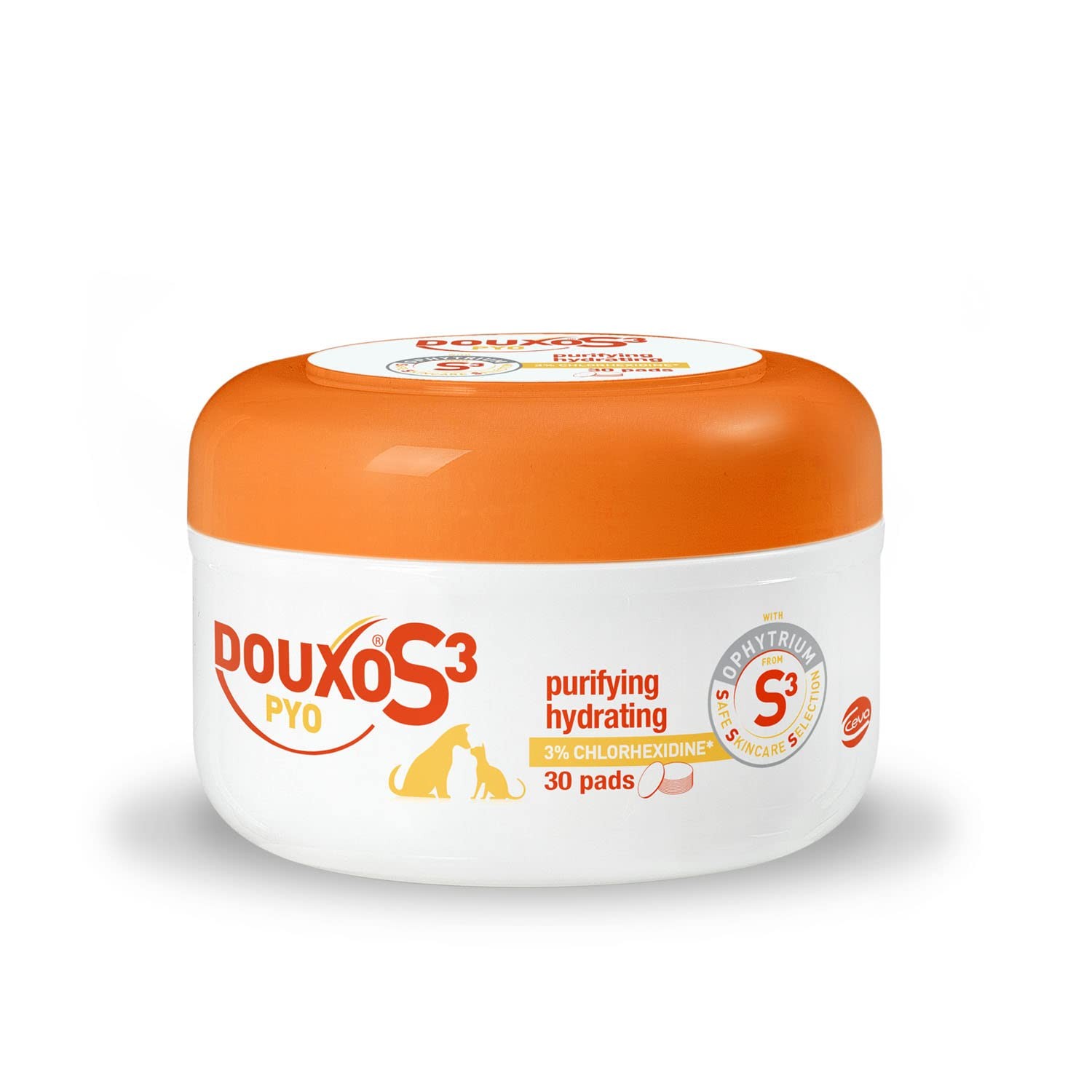 DOUXO S3 PYO Pads, Antibacterial and Yeast Inhibiting for Dogs and Cats,