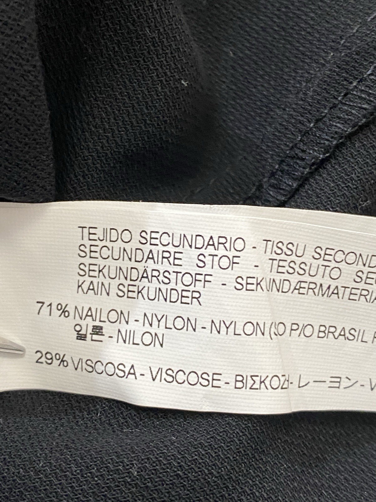 Zara Basic Black Solid/ Lace Short Sleeve Dress M… - image 7