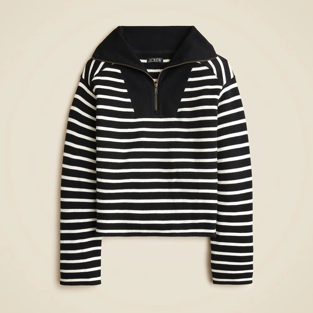 Sweat à Capuche J.Crew Rayé Rose Et Jaune - Taille L Homme, Coton Terry, Neuf Avec étiquettes