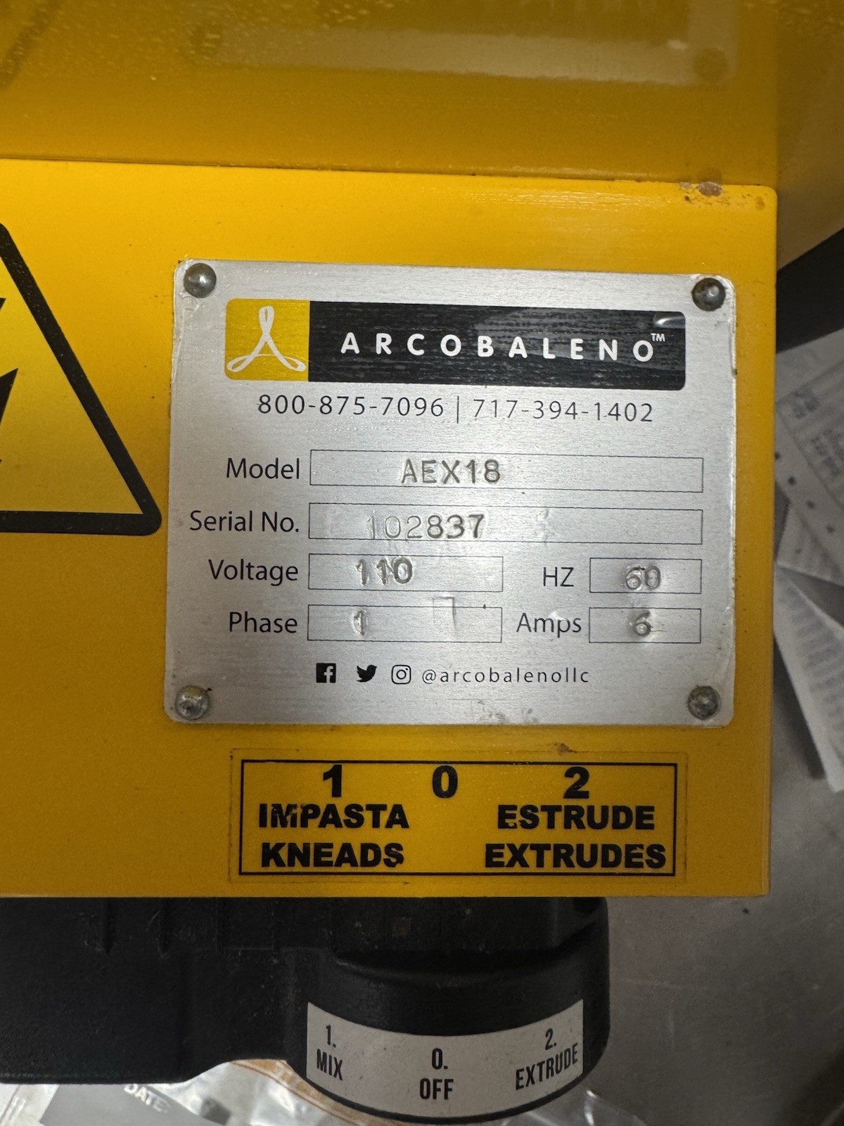 Arcobaleno Countertop Pasta Maker