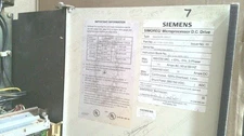 SIEMENS A1-116-210-504 SIMOREG MICROPROCESSOR DC DRIVE 6RA2418-2FS22 #345194