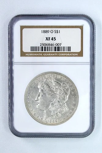 1889 O Morgan Silver Dollar NGC XF 45