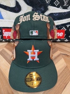 Authentic Jon Stan NYC New Era Houston Astros OG Fitted Angel Patch 7 1/2 Green