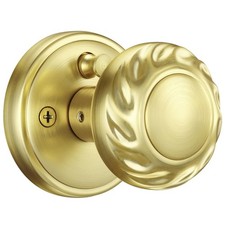 Gold Door Knob Interior, Zinc Alloy Heavy Duty Privacy Door Knobs with Lock f...
