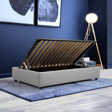 Sommier SALVASPAZIO Una Piazza E Mezza - Con Box Contenitore Alzata Laterale Mis