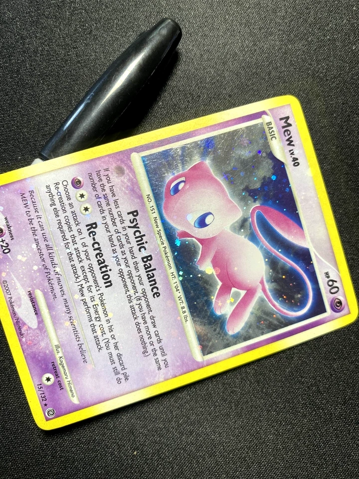 Mew Holo DPBP#182 Pokemon Secret Wonders 2007 SWIRL English LP - Image 2 of 3