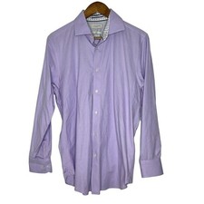 Ted Baker London Men's Long Sleeve Dress Shirt Size 15.5 Slim Fit Lavender Men's