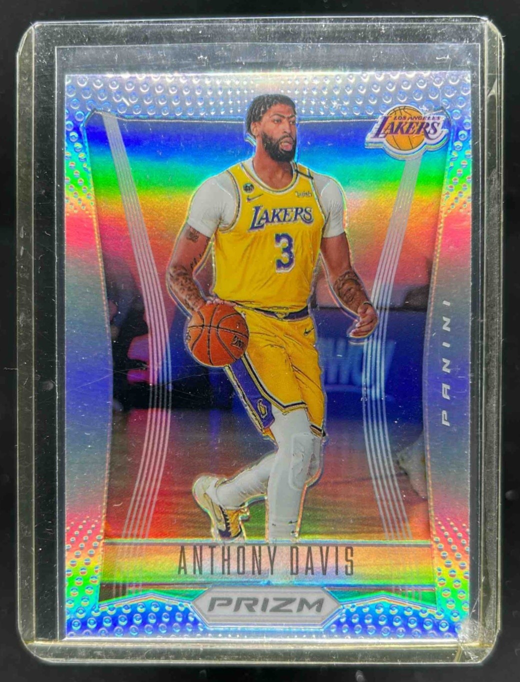 2020-21 Prizm Anthony Davis Flashback Prizms Silver #5 Lakers