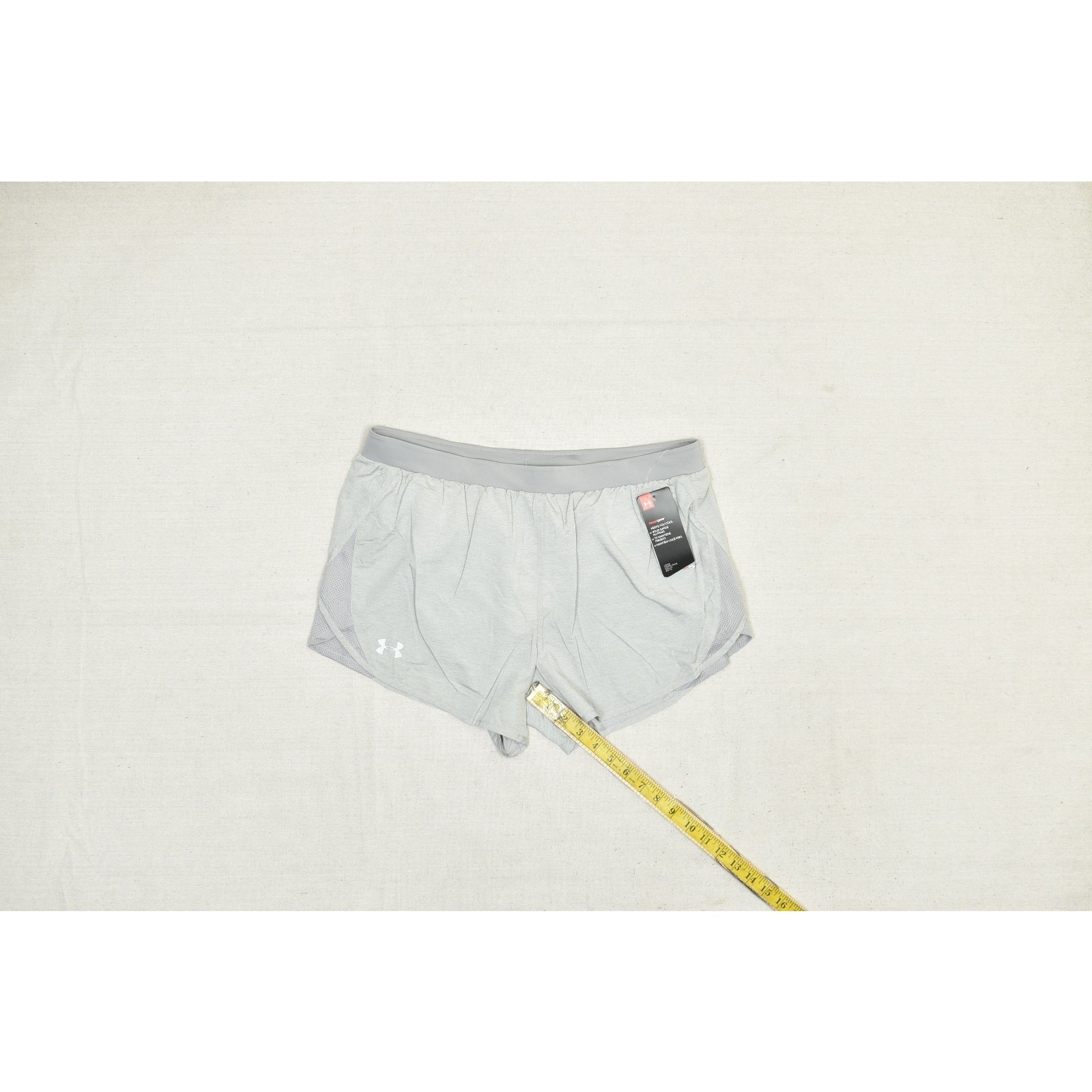 NEW Under Armour HeatGear Women's Running Shorts Loose Gray Size LG thumbnail 5