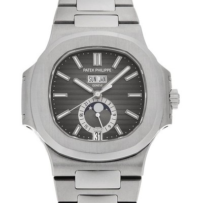 PATEK PHILIPPE Nautilus Annual Calendar Moon Phase 5726/1A-001 second hand mens