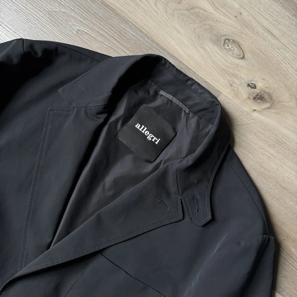Allegri Milano Polytravel Stretch Waterproof Men’s Black Blazer IT 54 US 42 EUC - Image 2 of 4