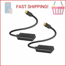 4K Mini DisplayPort to HDMI Adapter 2 Pack, 4K 30Hz Mini DP to HDMI Adapter, Gol