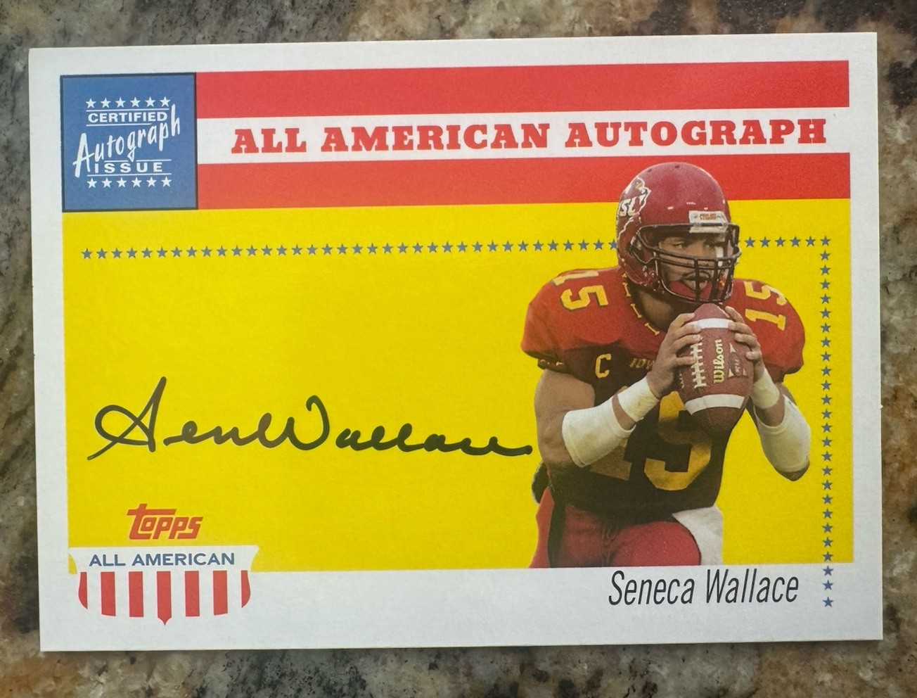 Seneca Wallace Topps All-American Autograph #AASW All American Autograph
