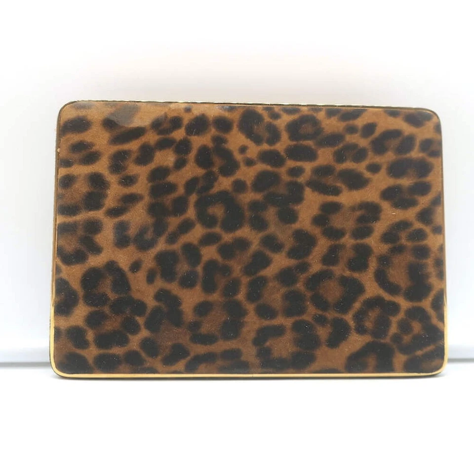 Bolso sin asas compacto de gamuza con estampado de leopardo Hunting Season The Square Foto 2 de 4