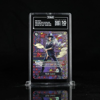 TAG PRISTINE 10 Rob Lucci One Piece OP03-092 Alt Art Alternate SP