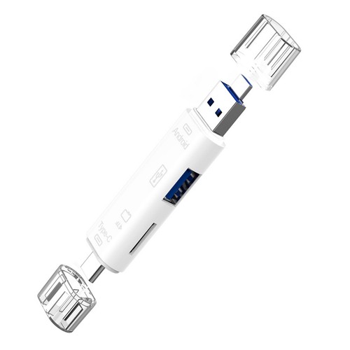 5 in 1 USB 3.0 Type C / USB / Micro USB SD TF Memory Card Reader OTG Adapter - Afbeelding 22 van 29