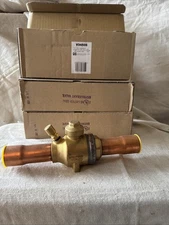 JB Industries 1-1/8” ODS w/tap V34506 refrigerant ball valve 870 PSIG A2LComp.