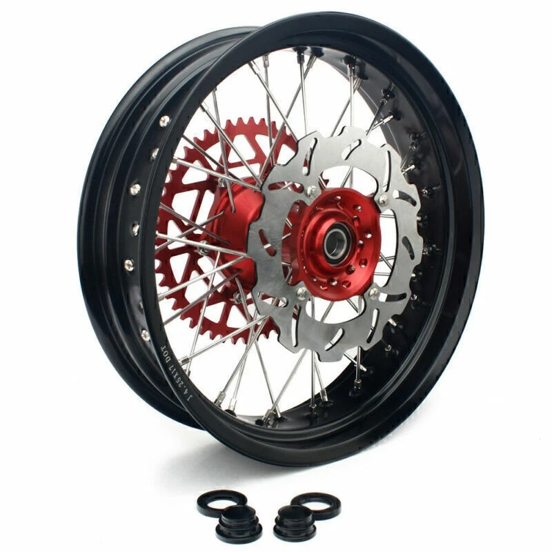 For Honda 17" Supermoto Wheels Discs Sprocket Adapter Kit  CRF250R CRF450R 13-19 - Image 4 of 4