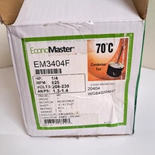 EconoMaster EM3404F Condenser Fan Motor 1/4 Hp 825 RPM Open Box
