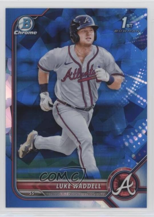 2022 Bowman Sapphire Edition Chrome Prospects Luke Waddell #BCP-48 uk2