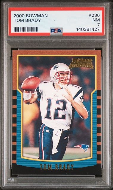 2000 Bowman Tom Brady #236 RC PSA 7 Patriots HoFer GOAT