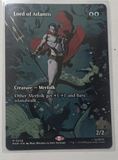 MTG Marvel Super Heroes Lord of Atlantis Mythic Borderless Card NM/MT