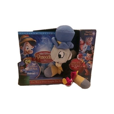 Disney Pinocchio 70th Anniversary 2-Disc DVD Set w Jiminy Cricket