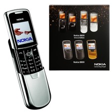 Nokia 8800 Slider telefoni cellulare argento senza SIM nuovo