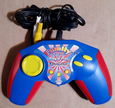 Excalibur Family 10-In-1 Plug & Play Game System Controller