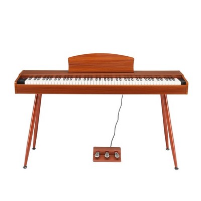 Glarry 88 Tasten Digitalpiano Gewichteten Tasten mit Ständer 3-Pedal Kopfhörer