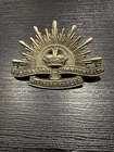 Australian Commonwealth Military Forces Genuine Collar Badge WW1 WE