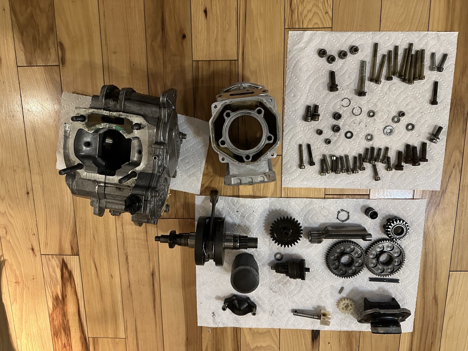 Rotax Max Crank, Cylinder, Crankcase And Other Engine Parts