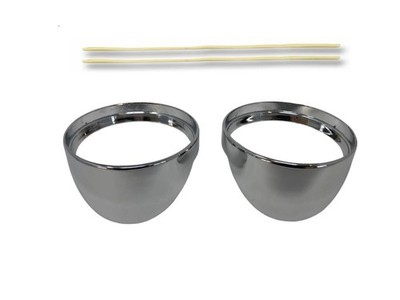 Blinkervisiere Chrom (paar) für Honda VT/VTX Modelle - Highway Hawk H661-053
