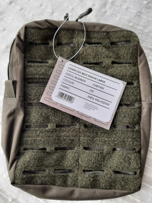 MOLLE Tasche/Pouch Large Oliv/Grün (OD) mit Befestigungsschlaufen, Druckknöpfen
