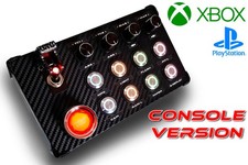 Button Box Console Sim Racing Competizione Pulsanti Luminosi RGB Start Engine