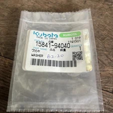 4 GENUINE KUBOTA INJECTOR WASHER W/ 2 HOLES 15841-94040