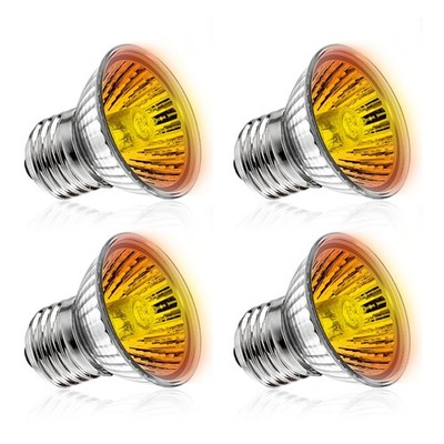 DaToo Reptile Heat Lamp Turtle Heating Light 4PCS 50W UVA UVB Bulb...