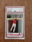 2019 TOPPS CHROME BASEBALL CARD 100 MIKE TROUT PSA 10 JUMPING LOS ANGELES ANGELS