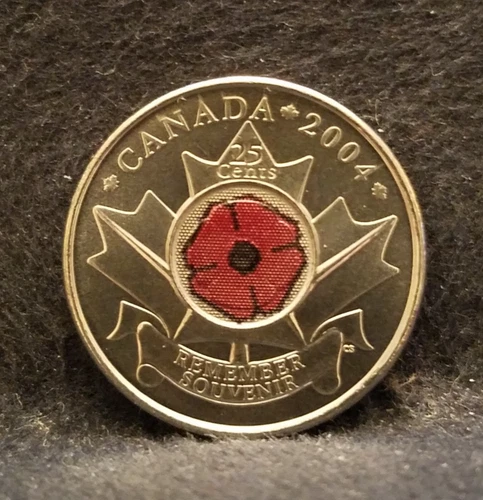2004 Canada 25 Cents — photo from the most recent tracked eBay sale