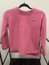 Two Vineyard Vines Girls Sherpa Fleece Pullover Sweaters Pink Purple Size L 14