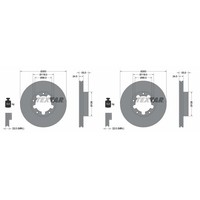2X Textar PRO Bremsscheiben 263Mm InnenbelÜFtet Vorne Passend FüR Nissan Cabstar