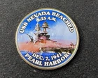 Colorized Kennedy Half Dollar Pearl Harbor USS Nevada Breached Free Shipping