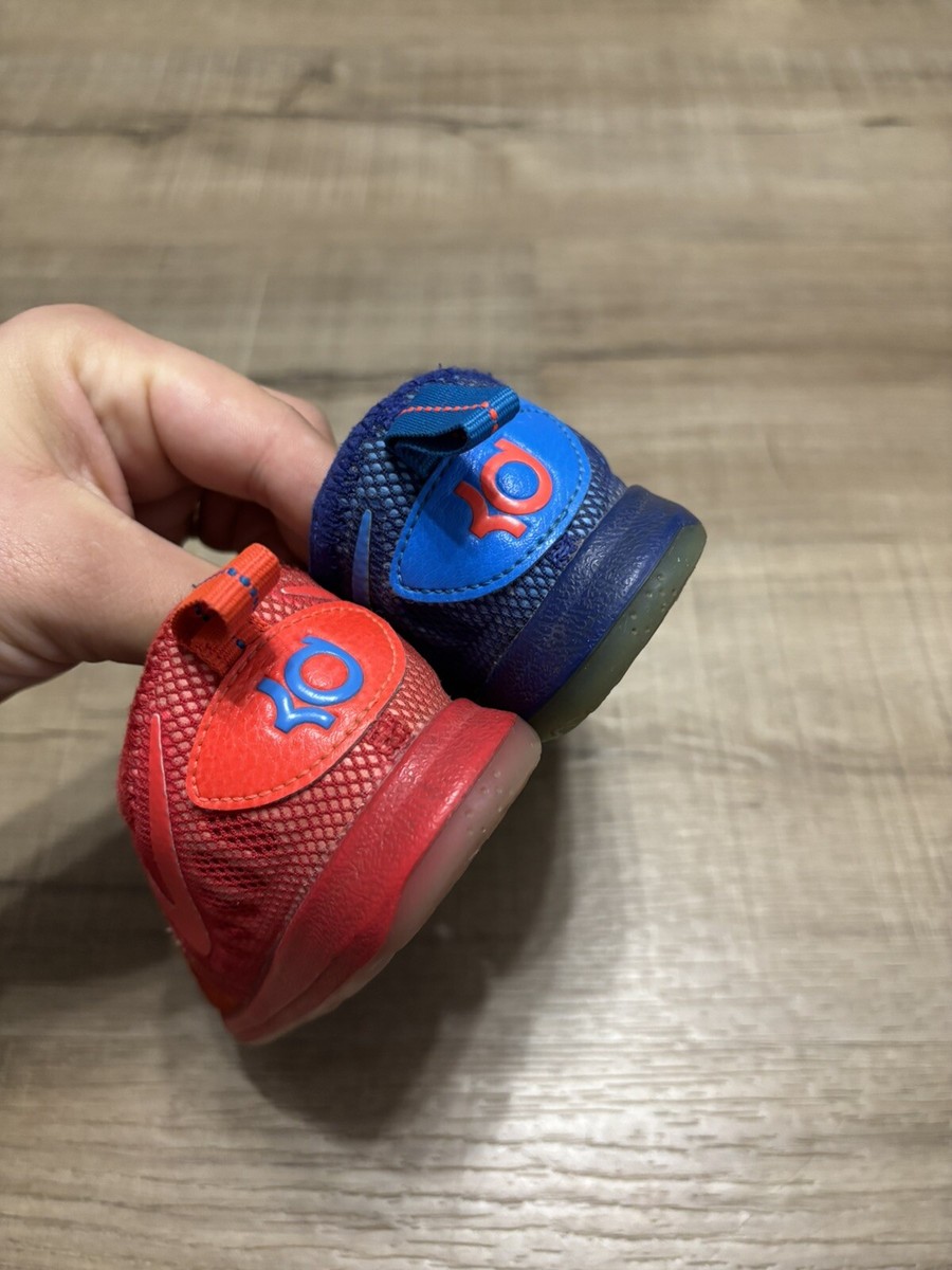 Nike Unisex KD 9 Fire And Ice Sneaker Shoes Red Blue 855910-400 Geometric 8C | eBay